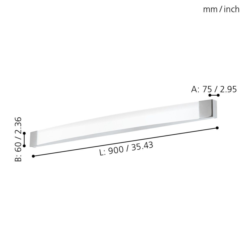 Eglo - LED badeværelses væglampe LED/24W/230V IP44
