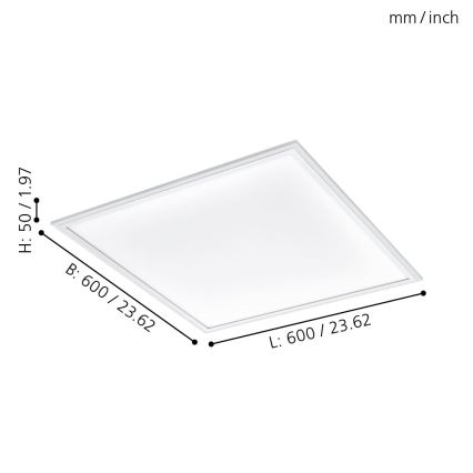 Eglo - LED panel LED/30W/230V + fjernbetjening