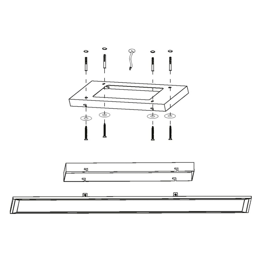 Eglo - LED lysdæmper panel LED/30W/230V + fjernbetjening