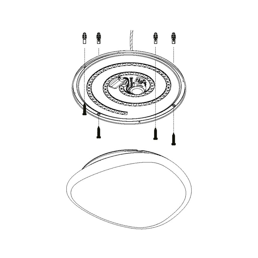 Eglo - LED lysdæmper loftslampe LED/36W/230V + Fjernbetjening