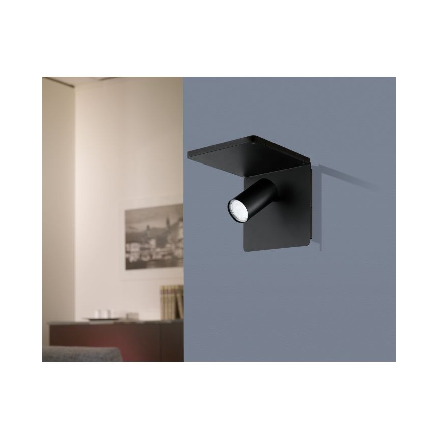 Eglo - LED væglampe med trådløs opladning 1xGU10/5W/230V