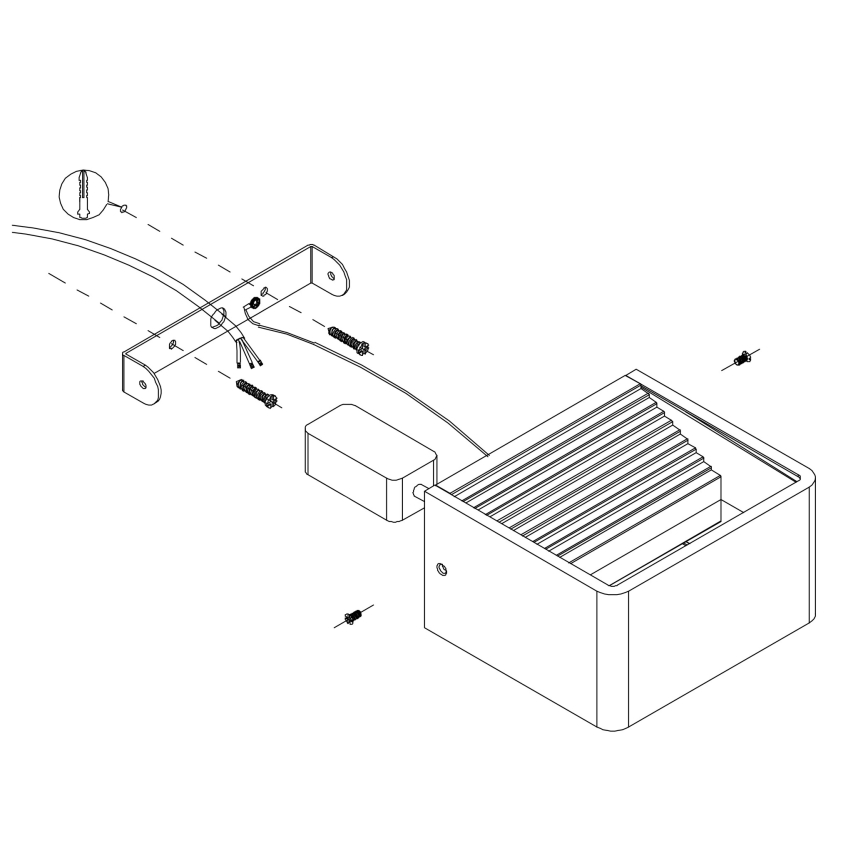 Eglo - Udendørs LED væglampe LED/6W/230V IP55
