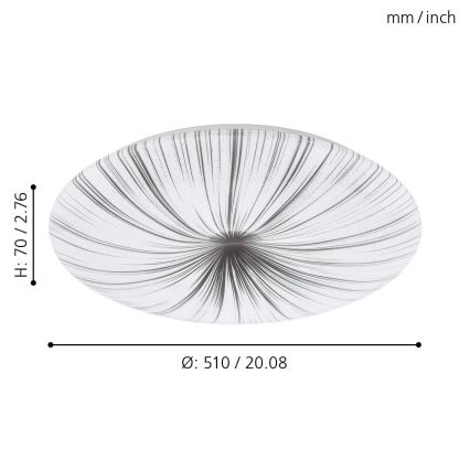 Eglo - LED loftsbelysning LED/30,8W/230V