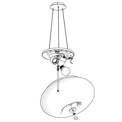 Eglo - LED pendel m. RGB-farver dæmpbar OPTICA-C LED/21W/230V diameter 37,5 cm