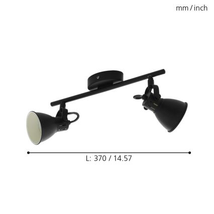 Eglo - LED spotlamper 2xGU10/3,3W/230V