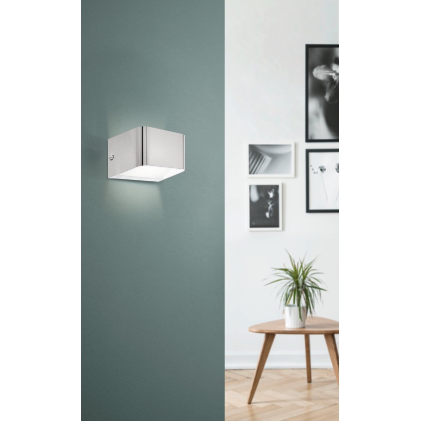 Eglo - LED væglampe LED/6W/230V 3000K mat krom
