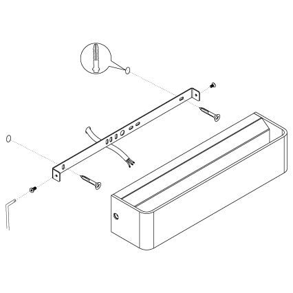 Eglo - LED væglampe LED/12W/230V