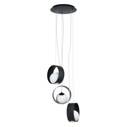 Eglo 98441 - Pendel med wireophæng CAMARGO 3xE14/40W/230V