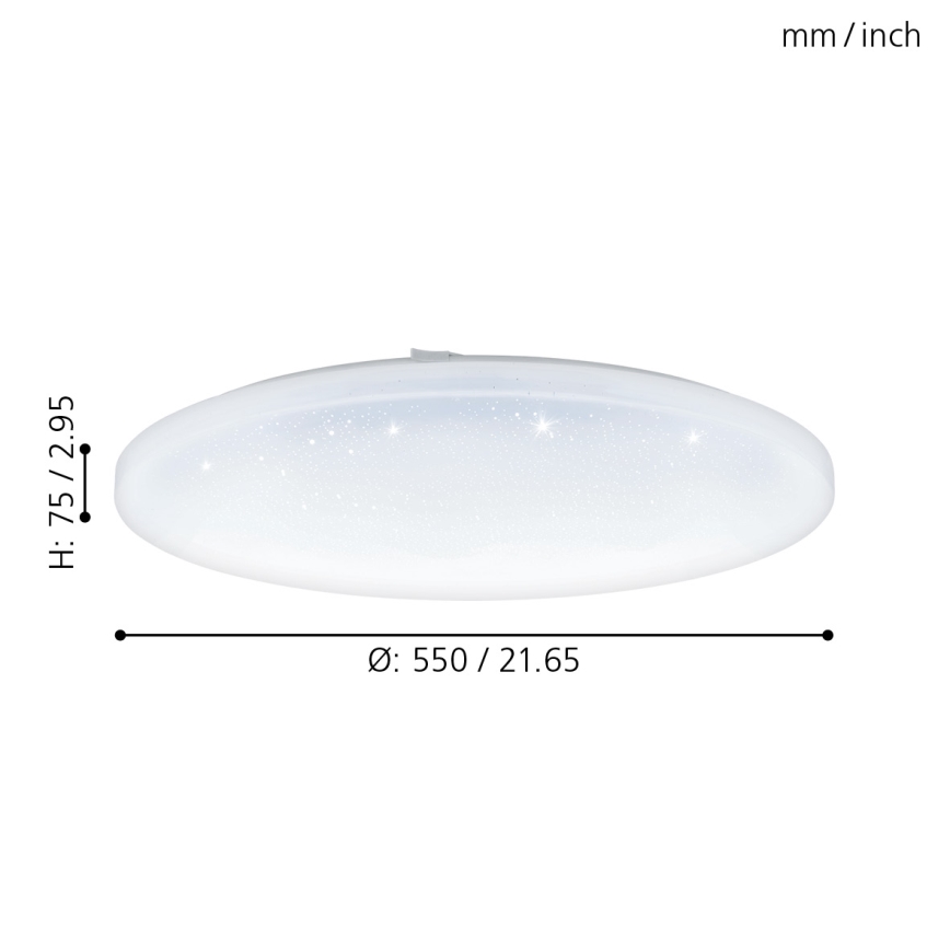 Eglo - LED loftsbelysning LED/49,5W/230V