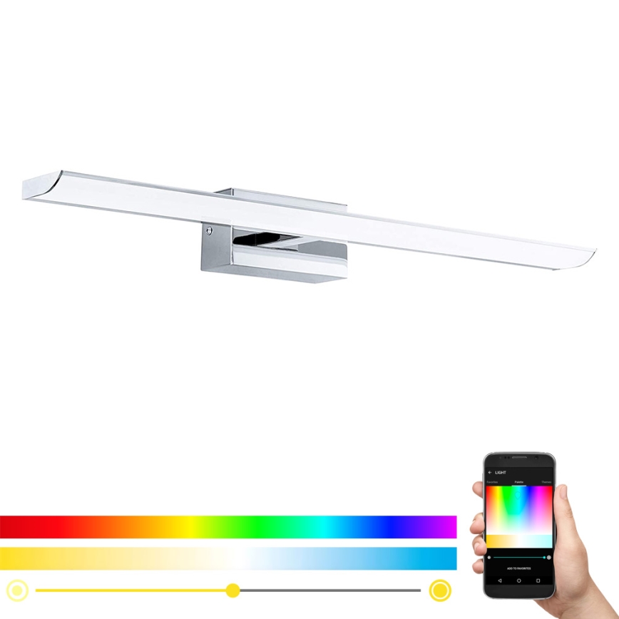 Eglo 98451 - LED RGB Dæmpbar badeværelseslampe TABIANO-C LED/15,6W/230V IP44 + fjernbetjening