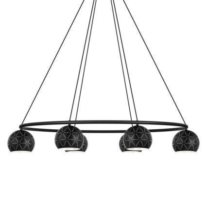 Eglo - Lysekrone i en snor 6xE14/40W/230V