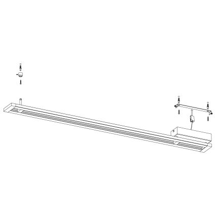 Eglo 98491 - Dæmpbar LED-loftlampe AMONTILLADO LED/27W/230V