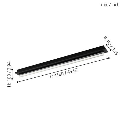 Eglo 98494 - LED loftlampe SPADAFORA LED/25W/230V