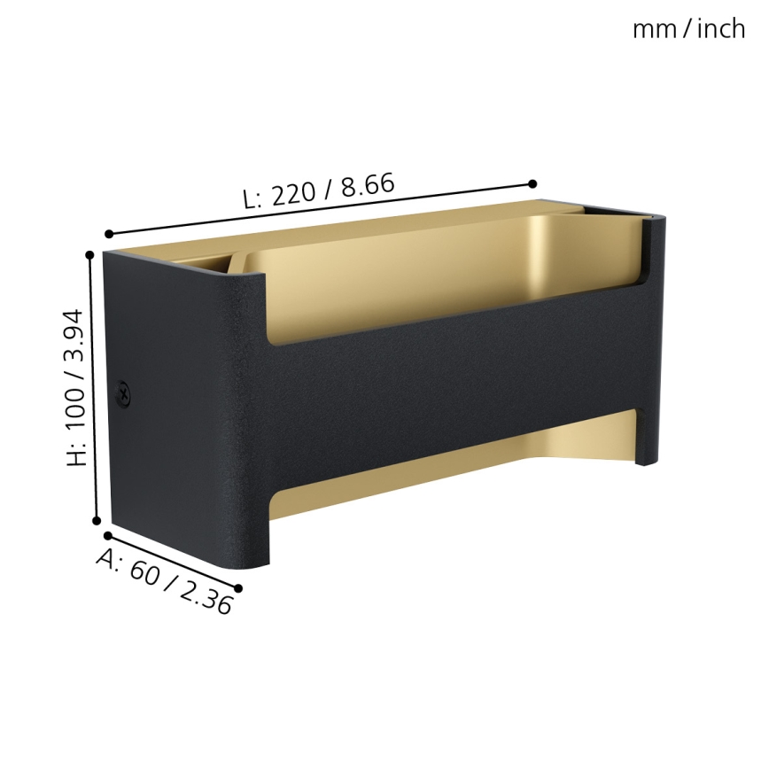 Eglo - LED væglampe LED/10W/230V