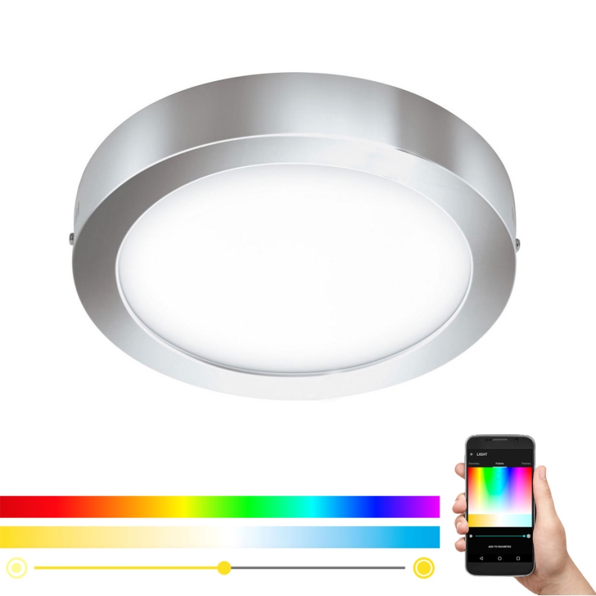 Eglo 98559 - RGB-dæmpbar LED-loftlampe FUEVA-C LED/21W/230V Ø 30 cm