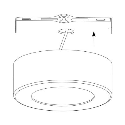 Eglo - LED loftlampe dæmpbar RGB-farver FUEVA-C LED/21W/230V