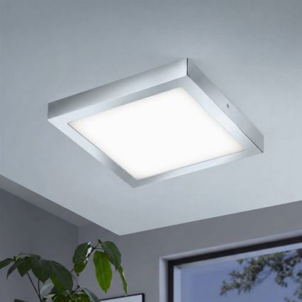 Eglo - LED RGBW dæmpbar loftlampe FUEVA-C LED/21W/230V Bluetooth IP44 30x30 cm
