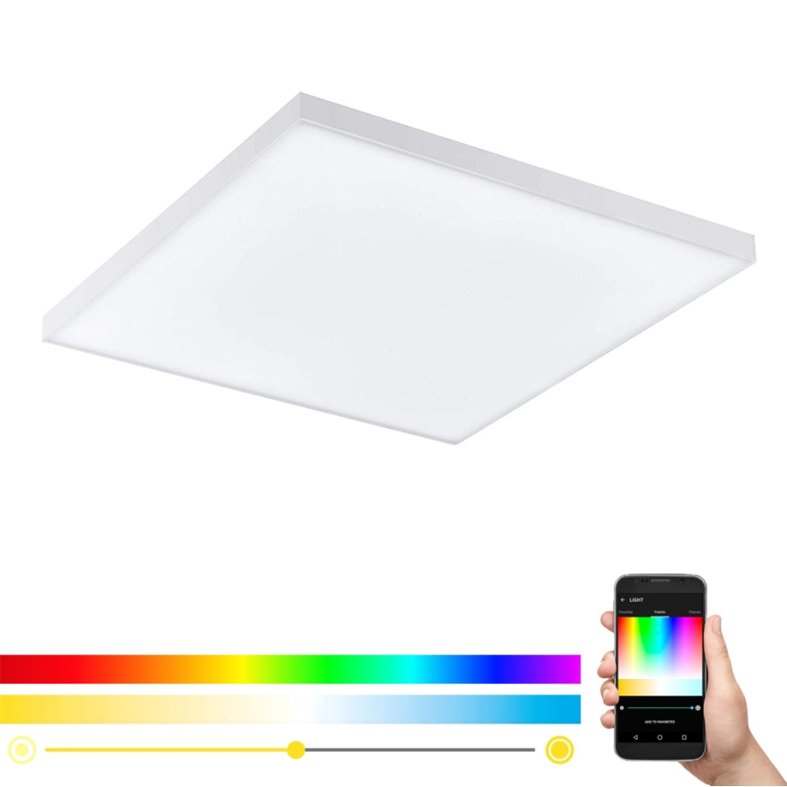 Eglo - LED loftlampe dæmpbar RGB-farver TURCONA-C LED/15W/230V + fjernbetjening