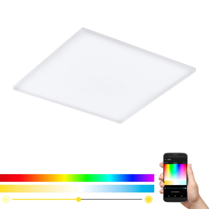 Eglo - LED loftlampe dæmpbar RGB-farver TURCONA-C LED/30W/230V + fjernbetjening