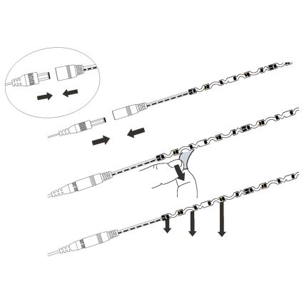 Eglo - LED Strimmel LED/9,6W/230V/24V 2m