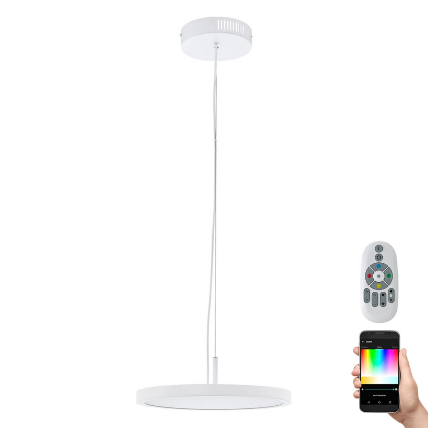 Eglo - LED pendel dæmpbar RGB-farver CERIGNOLA-C LED/21W/230V + fjernbetjening