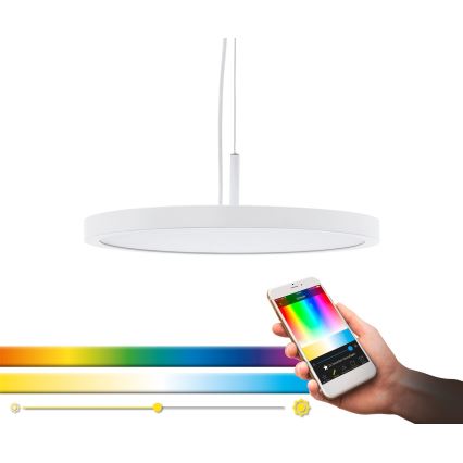 Eglo - LED pendel dæmpbar RGB-farver CERIGNOLA-C LED/21W/230V + fjernbetjening