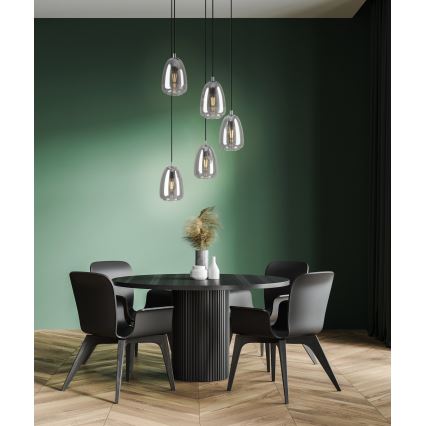 Eglo - Lysekrone i en snor 5xE27/40W/230V