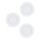 Eglo 98631 - SÆT 3x LED indbygningslampe FUEVA 3xLED/5W/230V
