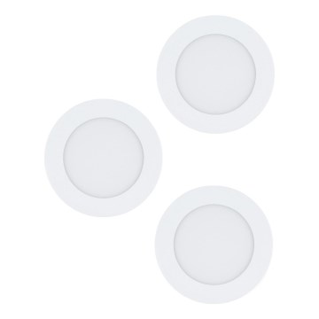 Eglo 98631 - Sæt med 3 LED-indbygningsspots FUEVA 3xLED/5W/230V Ø 12 cm