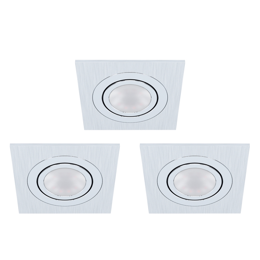 Eglo - ET 3xLED Forsænket lys Areitio 3xGU10 / 5W / 230V
