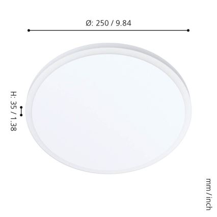 Eglo - LED loftlampe LED/11,4W/230V