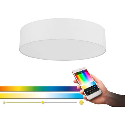 Eglo - LED loftlampe dæmpbar RGB-farver ROMAO-C LED/33W/230V + fjernbetjening