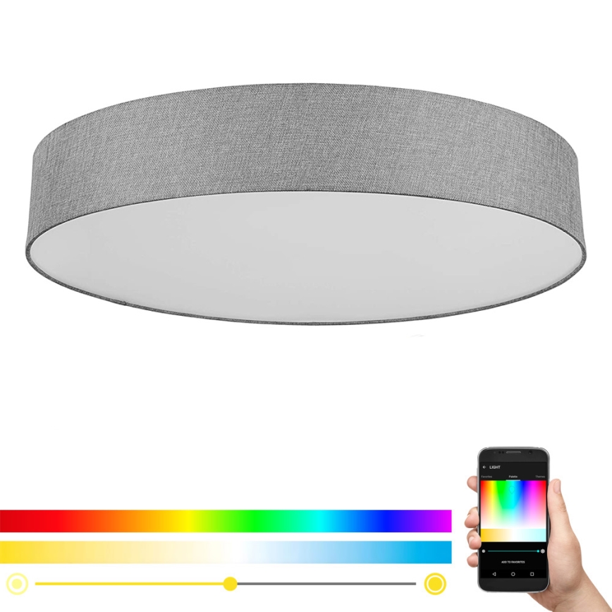 Eglo - LED loftlampe dæmpbar RGB-farver ROMAO-C LED/42W/230V + fjernbetjening