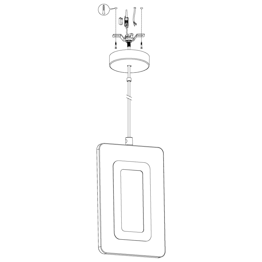 Eglo - LED lysekrone i en snor LED/5,4W/230V