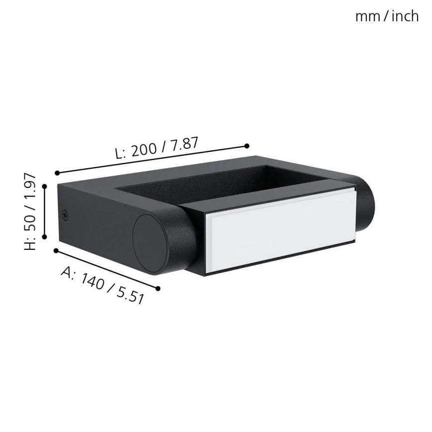 Eglo - LED Udendørs væglys LED/4,8W/230V IP44