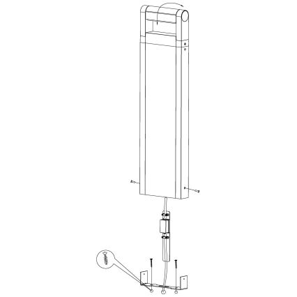 Eglo - LED Udendørs lampe LED / 4,8W / 230V IP44