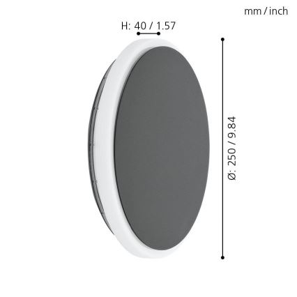 Eglo - Udendørs LED væglampe LED/11,5W/230V IP44