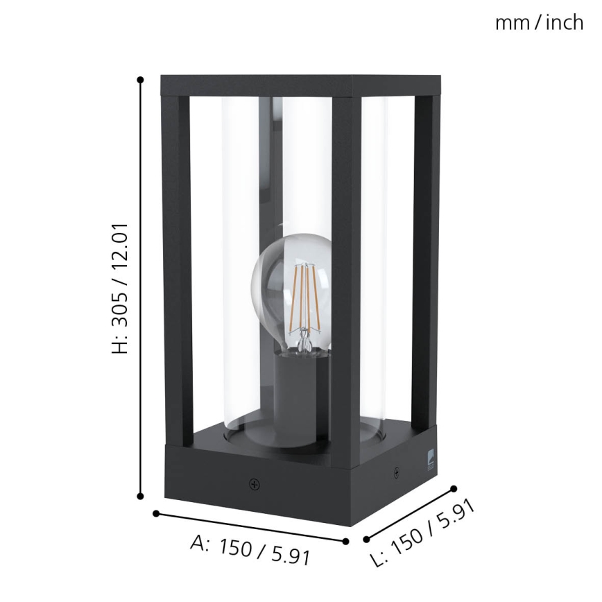 Eglo - Udendørslampe 1xE27/40W/230V IP54