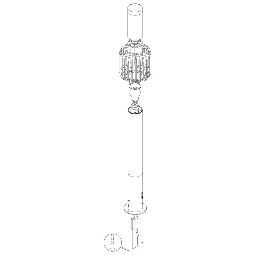 Eglo - Udendørslampe 1xE27/28W/230V IP44