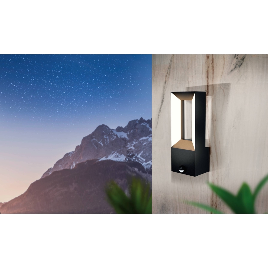 Eglo - LED udendørslampe med sensor 2xLED/5W/230V IP44