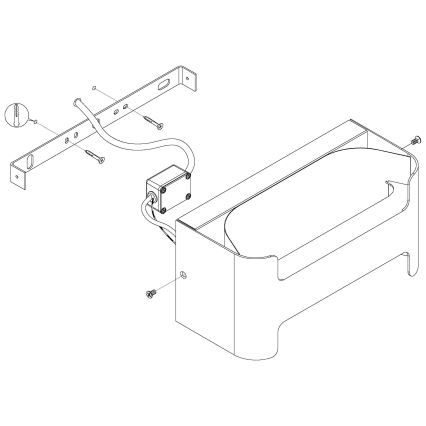 Eglo - LED udendørs væglys LED / 4,8W / 230V IP44