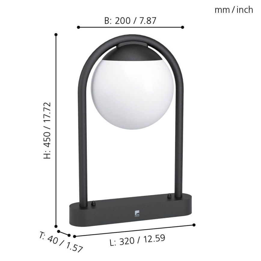 Eglo - Udendørslampe 1xE27/28W/230V IP44