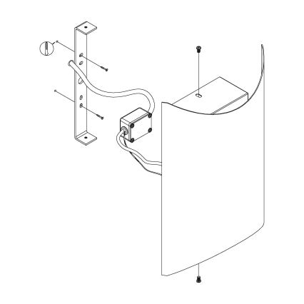 Eglo - LED Udendørs væglys LED / 10W / 230V IP44