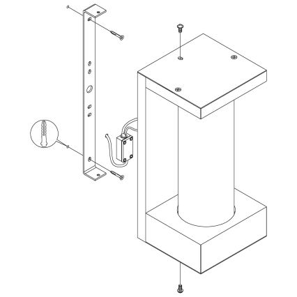 Eglo - Udendørs LED væglampe LED/6W/230V IP44