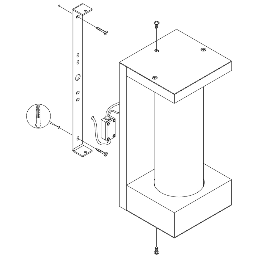 Eglo - Udendørs LED væglampe LED/6W/230V IP44