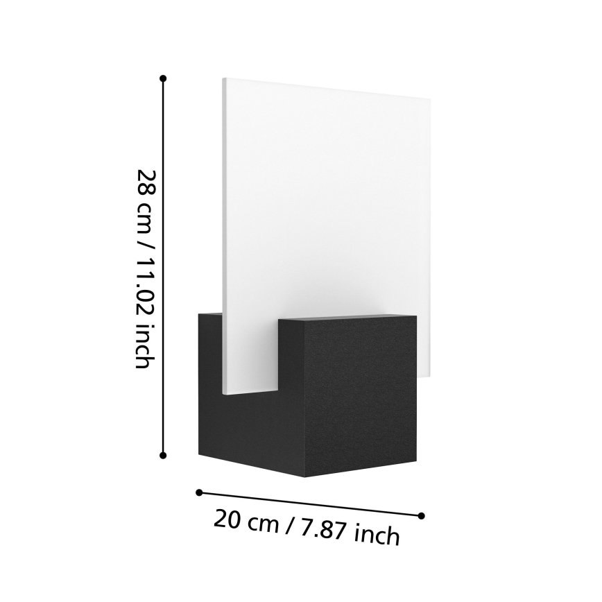 Eglo 98745 - LED Udendørs væglampe ADAMELLO LED/6W/230V IP44