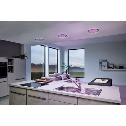 Eglo - LED dæmpbar badeværelses indbygningsspot LED/16,5W/230V IP44 ZigBee Ø 21,6 cm