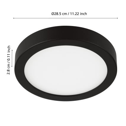 Eglo - LED Dæmpbar badeværelseslampe LED/19,5W/230V IP44 ZigBee Ø 28,5 cm