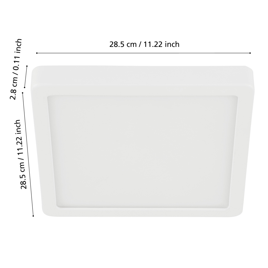 Eglo - LED loftlampe til badeværelse dæmpbar LED/19,5W/230V 2700-6500K IP44 ZigBee