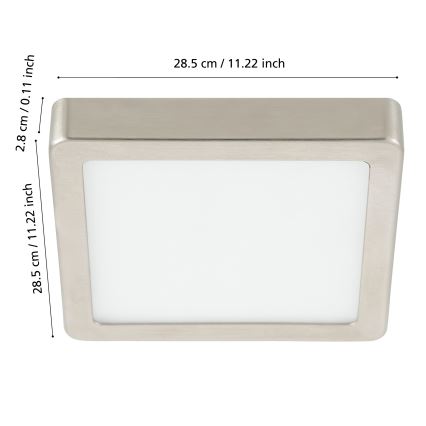 Eglo - LED loftlampe til badeværelse dæmpbar LED/19,5W/230V 2700-6500K IP44 ZigBee
